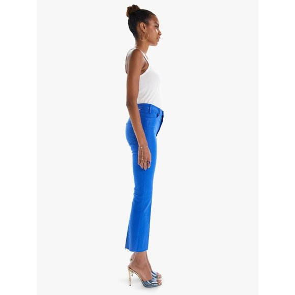 NWT Mother The Hustler Ankle Fray Seb Surf The Web Never A Dull Moment - Picture 3 of 12